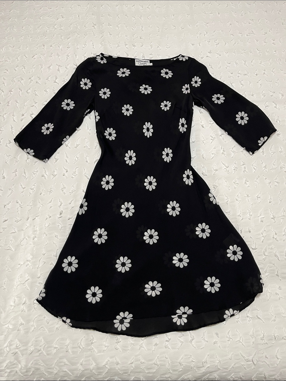 Realisation Par Super Real Claudia Schiffer Silk Mini Dress